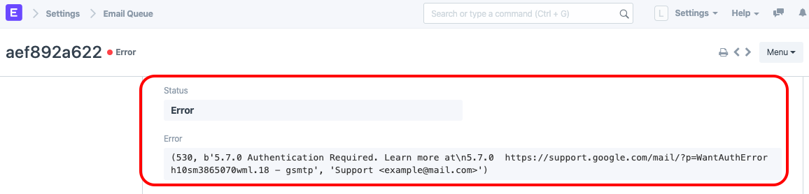ภาพประกอบ What if Emails are not being received by the Recipients? จาก ERPNext