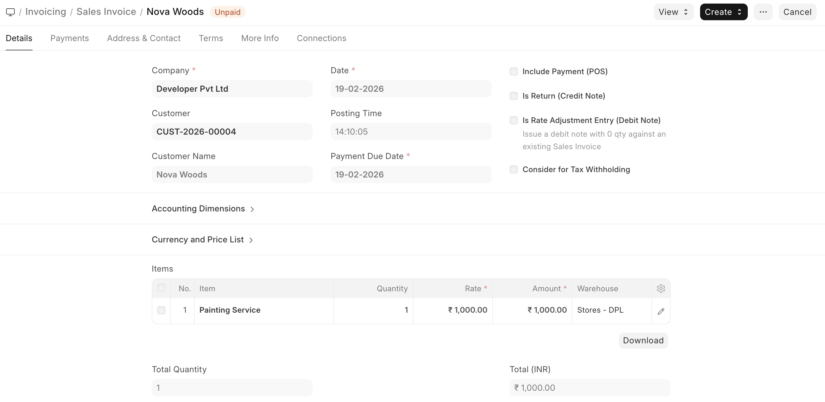 ภาพประกอบ Subcontracting Inward จาก ERPNext