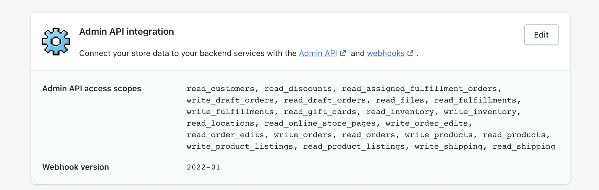ภาพประกอบ Shopify Integration จาก ERPNext