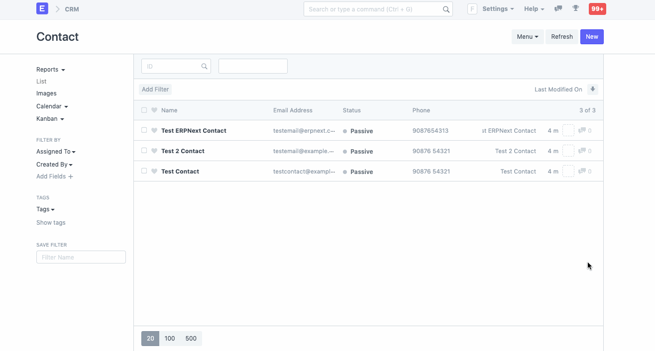 ภาพประกอบ Google Contacts Integration จาก ERPNext