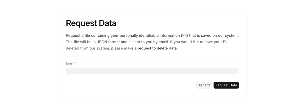 ภาพประกอบ Personal Data Download จาก ERPNext