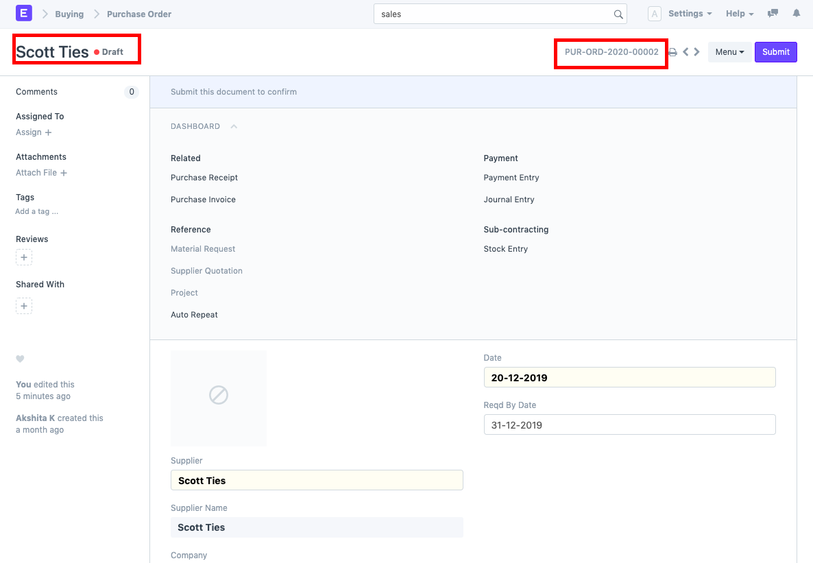 ภาพประกอบ Restore Deleted Documents จาก ERPNext