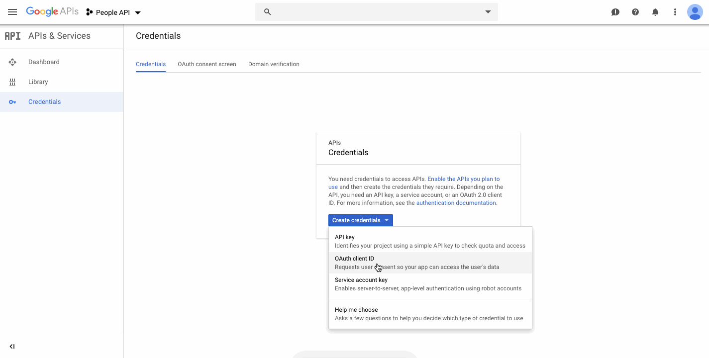 ภาพประกอบ Google Settings จาก ERPNext