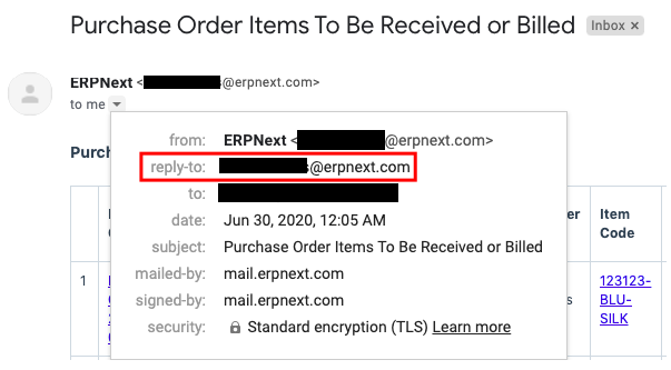 ภาพประกอบ Configuring A Reply-To Email Address จาก ERPNext