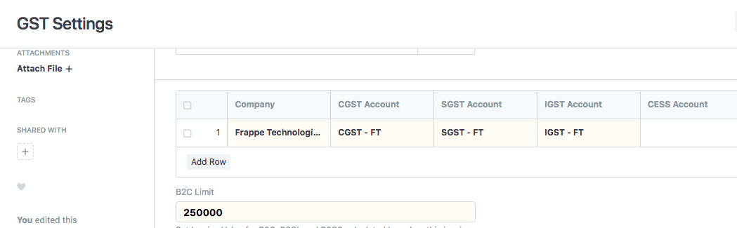 ภาพประกอบ Generate GSTR-1 JSON File จาก ERPNext