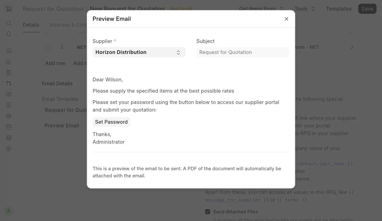 Preview Email