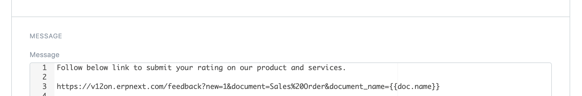 ภาพประกอบ Feedback Request Using a Web Form จาก ERPNext