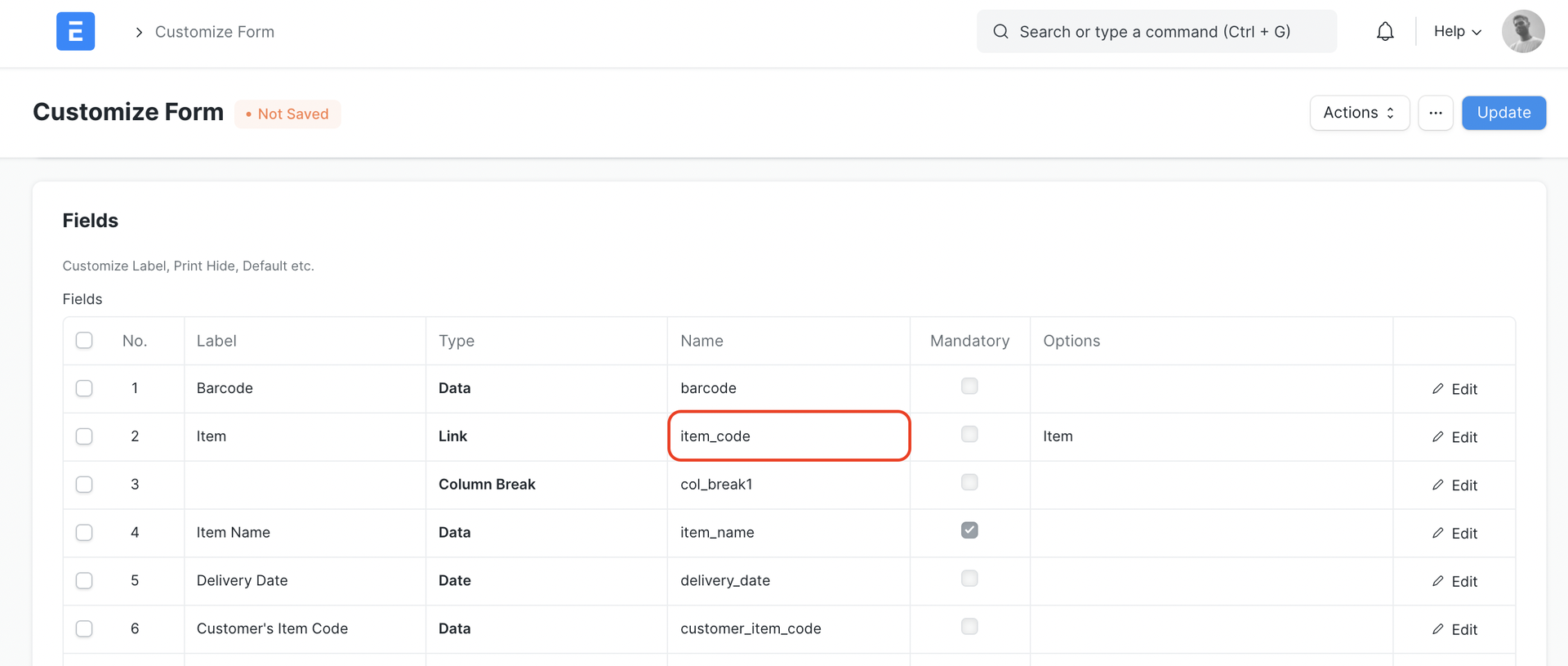 ภาพประกอบ Fetch child table values using Jinja tags จาก ERPNext