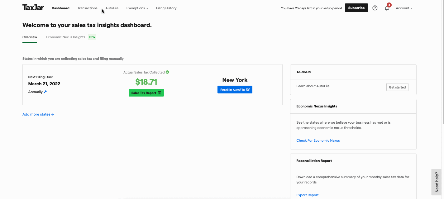 ภาพประกอบ Taxjar Integration จาก ERPNext