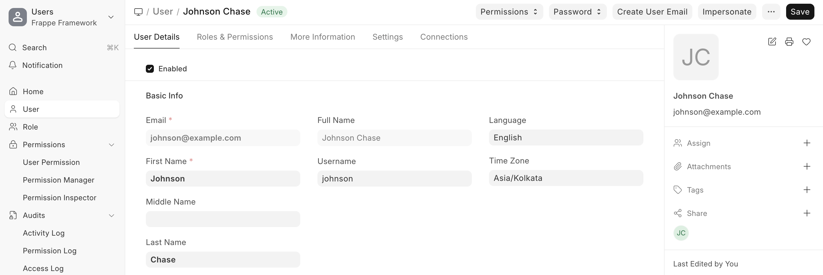 ภาพประกอบ Adding Users จาก ERPNext