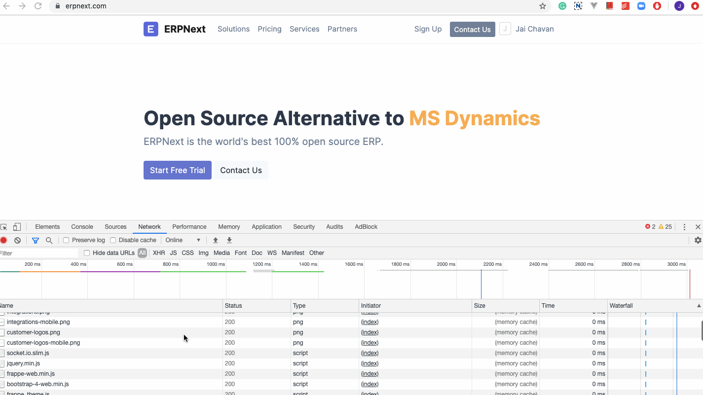 ภาพประกอบ 2 Step 301 Redirect in your ERPNext Website จาก ERPNext