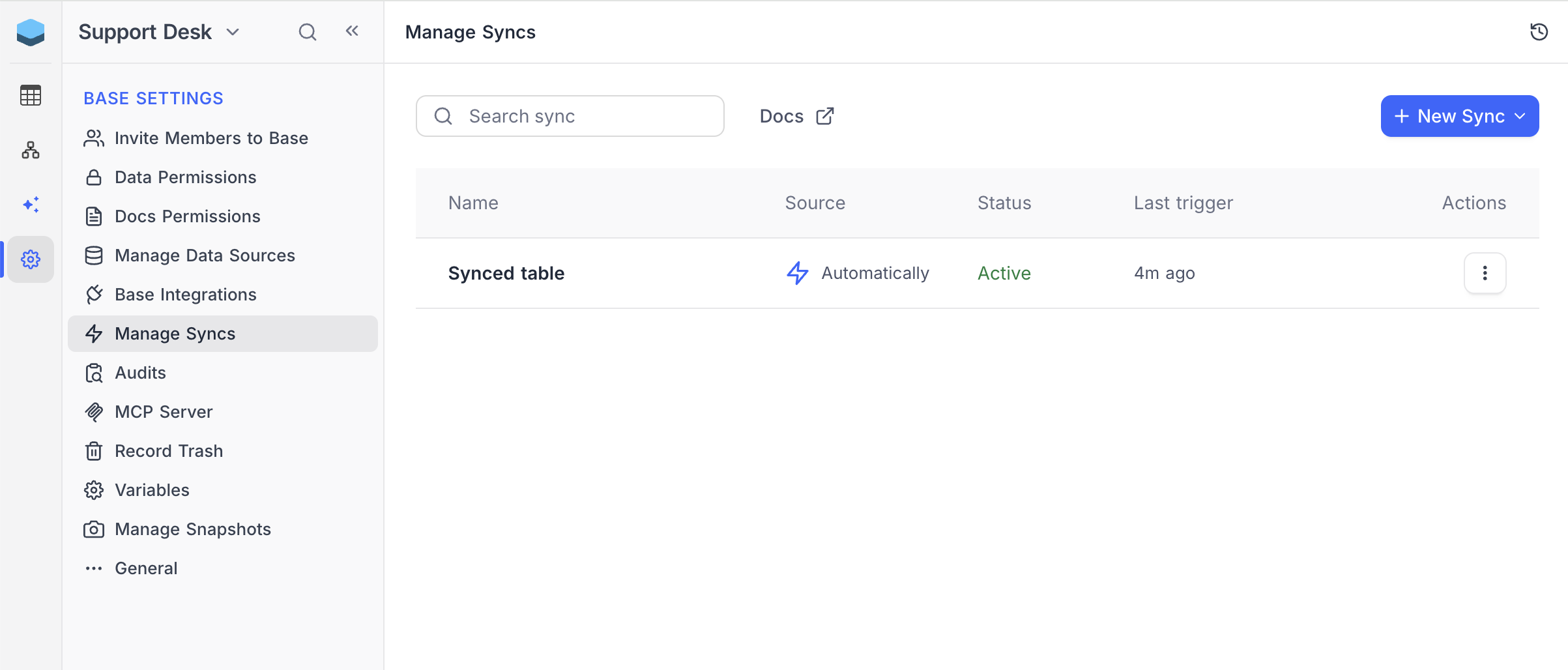 Sync list