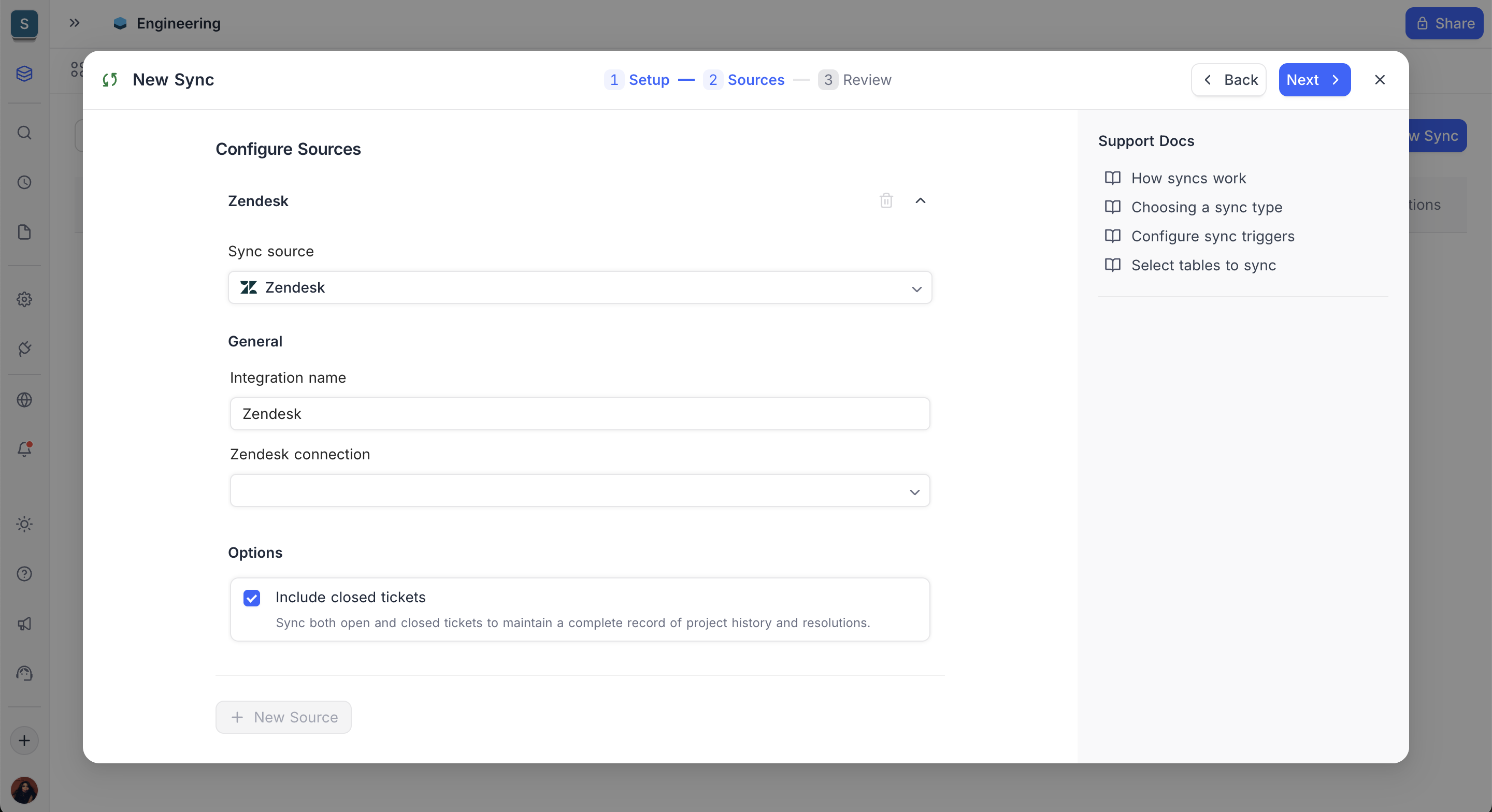 Zendesk Ticketing Sync Configuration