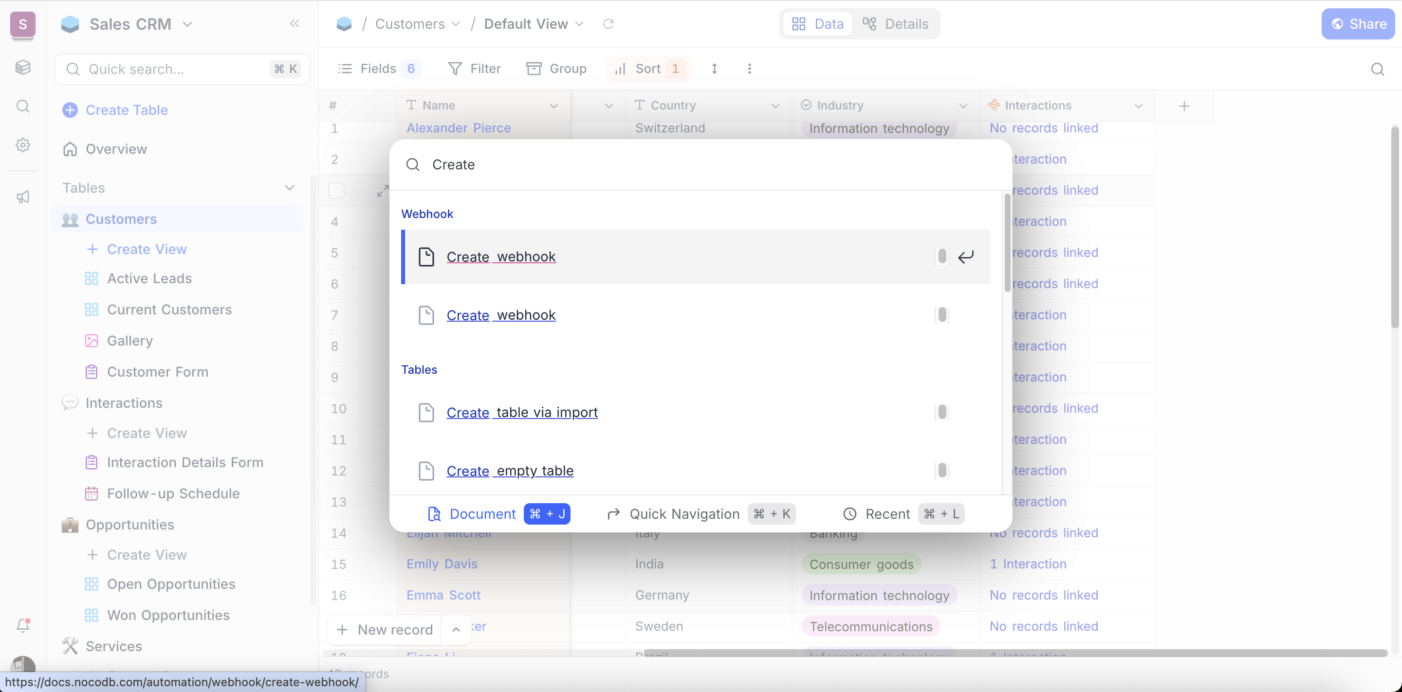 Search in Docs