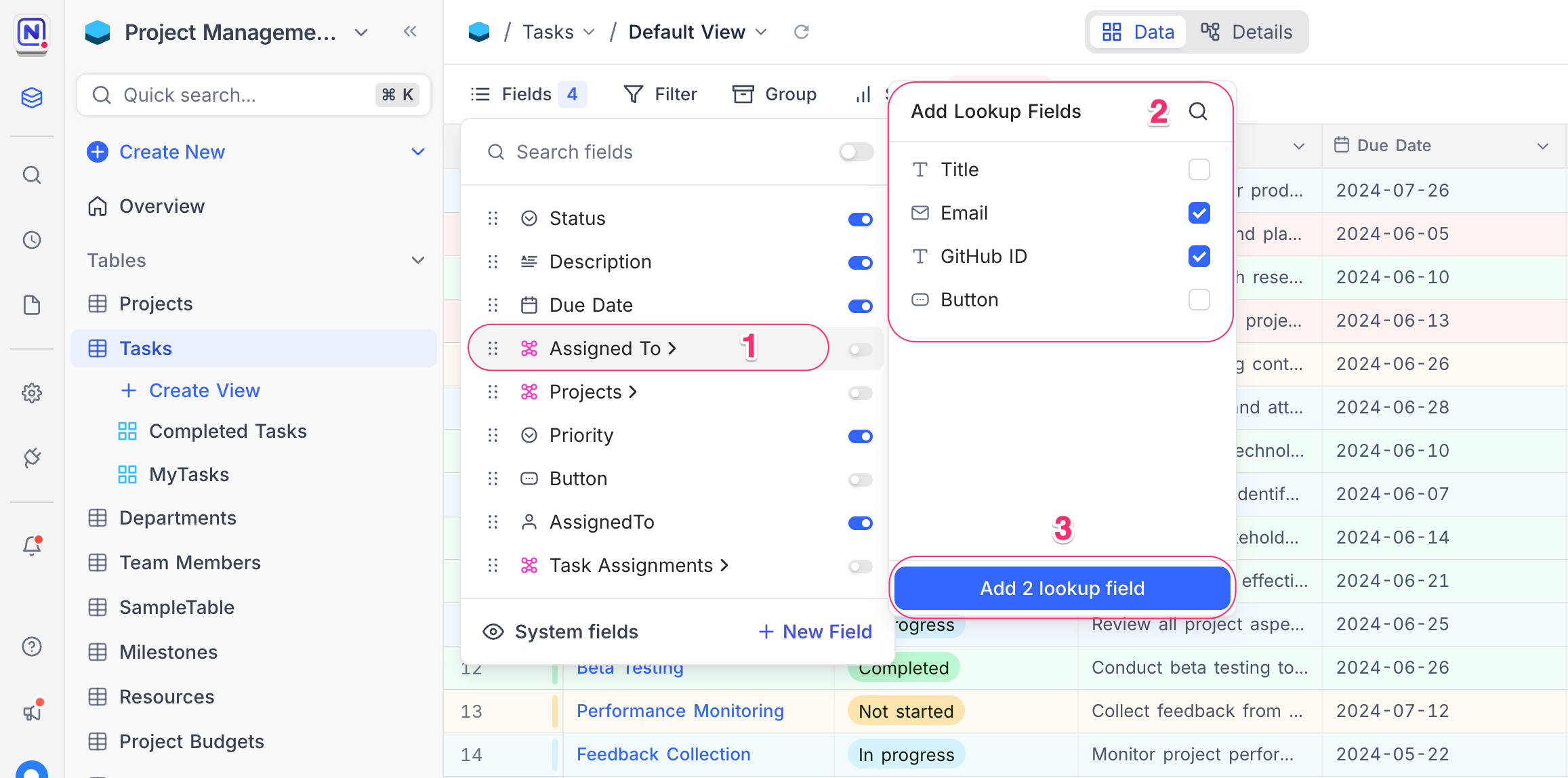 Add Lookup Field