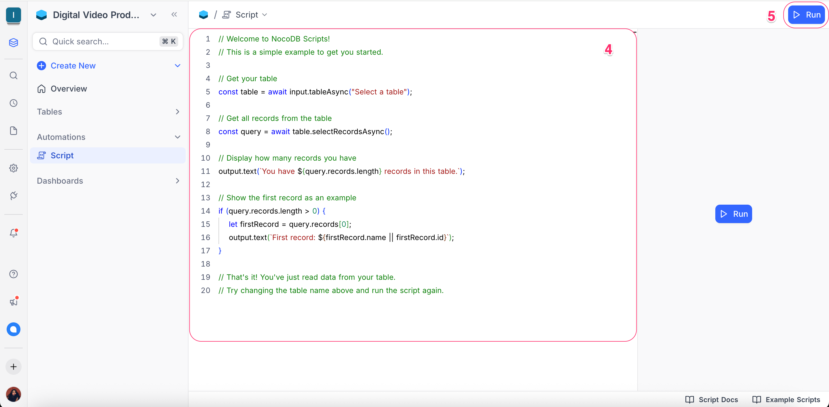 Create Script